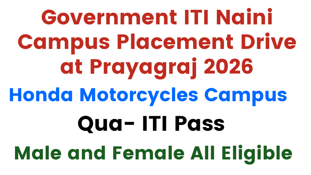 Government ITI Naini Campus Placement Drive at Prayagraj 2026